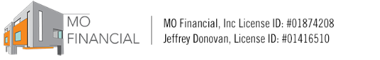 MO Financial, Inc. License ID: #01874208. Jeffrey Donovan, License ID: #01416510.